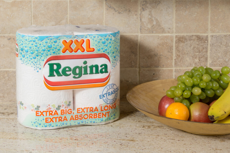 kitchen roll next to fruit