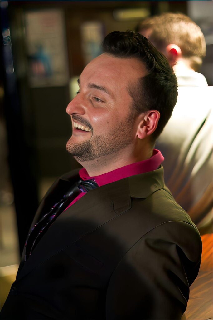 Actor on the set of final punchline