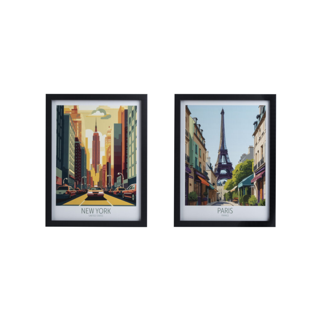 B&Q framed prints