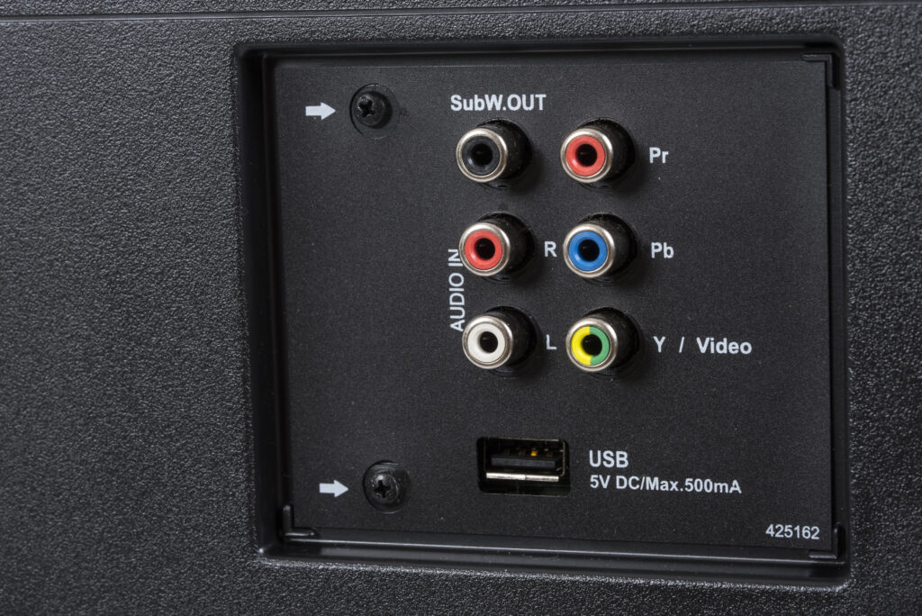 rear view of jvc tv